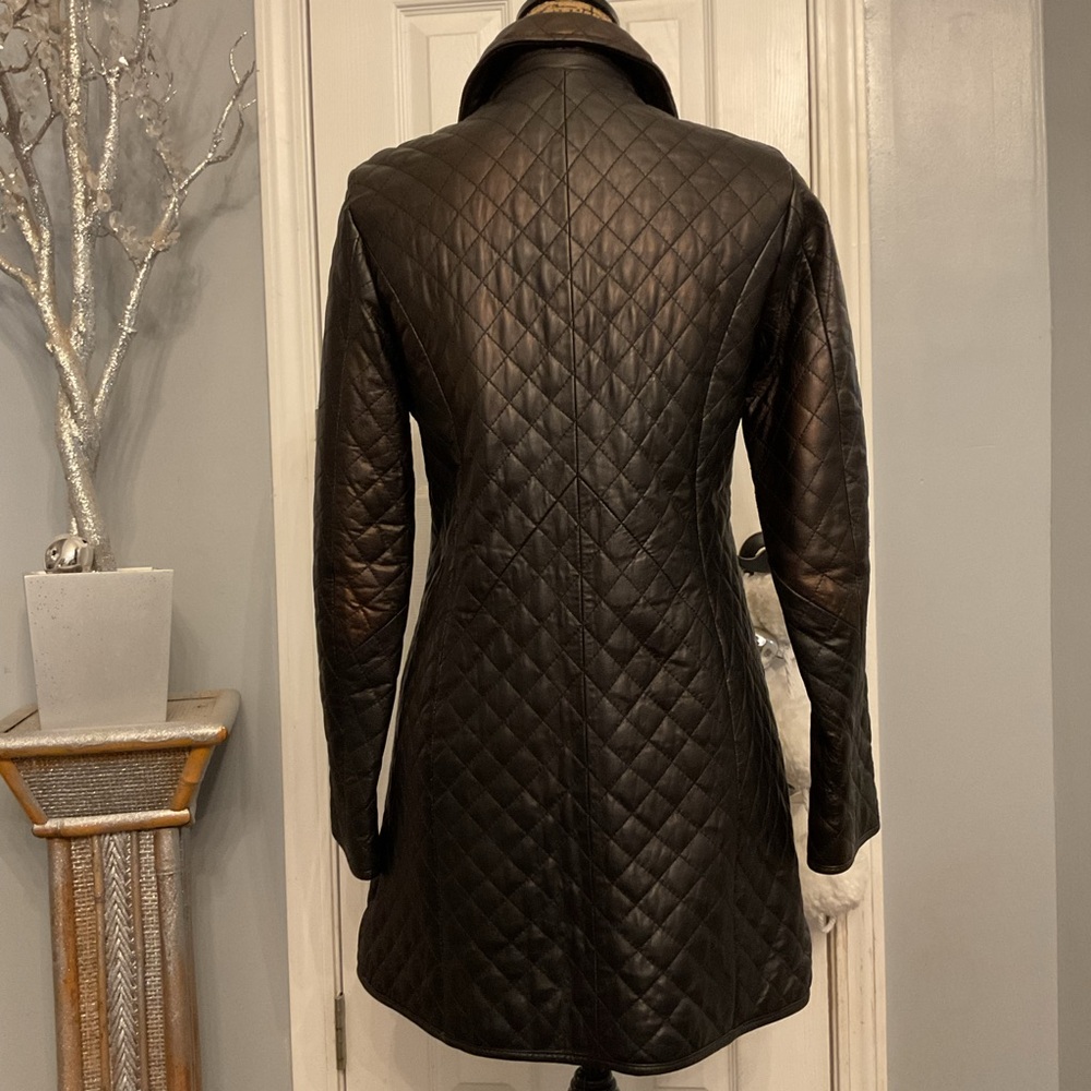 Neiman Marcus Leather Coat - Picture 5 of 7